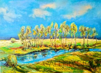 Anna  Wąsikiewicz-Drzewka nad Notecią -Malarstwo