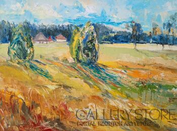 Anna  Wąsikiewicz-Krajobraz Żychliński -Malarstwo