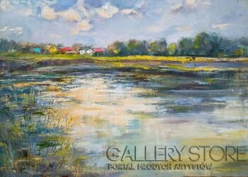 Anna  Wąsikiewicz-Nad zalewem -Malarstwo