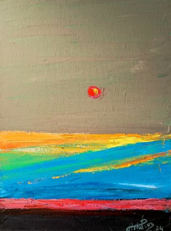 Anna  Wąsikiewicz-Pejzaż III-Malarstwo