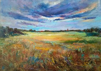 Anna  Wąsikiewicz-Przed Burzą w Dębnie-Malarstwo