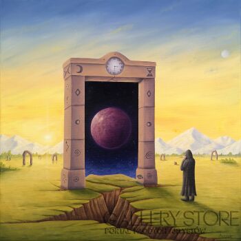 . ASENSIR-"Planet X" z cyklu "Time"-Malarstwo