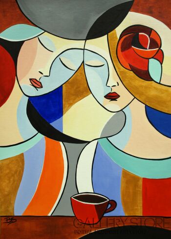 Barbara Soborak-Chwila w ciepłym świetle-Malarstwo