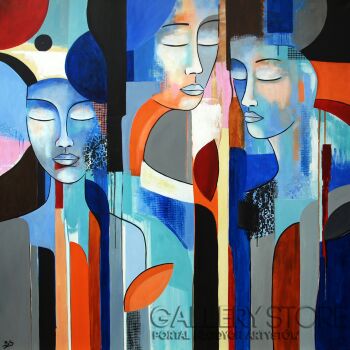 Barbara Soborak-Relacja w rytmie niedopowiedzeń-Malarstwo