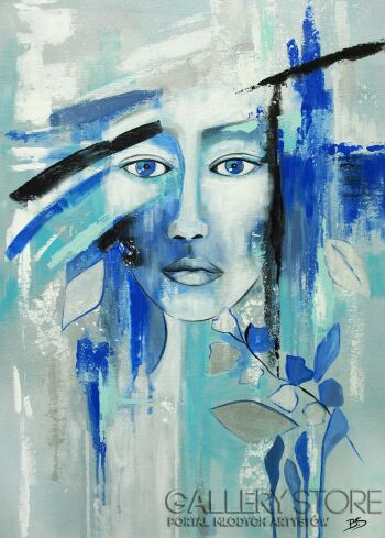 Barbara Soborak-W świetle błękitu-Malarstwo