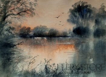 Barbara Trzeciak-Wieczorna cisza-Malarstwo
