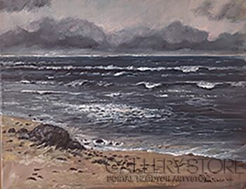 beata izbela wolak-Morze po sztormie-Malarstwo