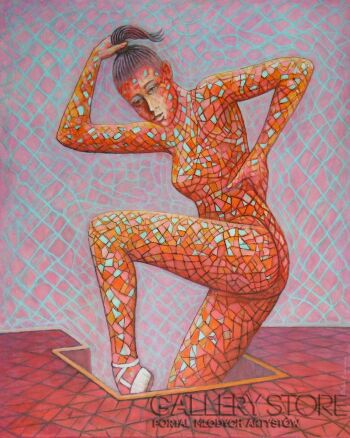 Bohdan Wincenty Łoboda-Balerina pojawiająca się-Malarstwo