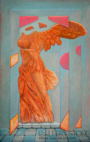 Bohdan Wincenty Łoboda-Bogini - sacrum - profanum-Malarstwo