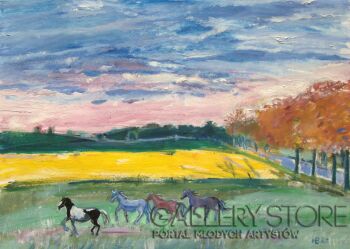 Bożena Hoffmann-Kolorowe sny-Malarstwo