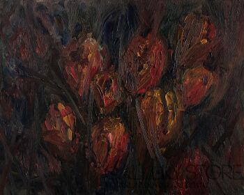 Bożena Kot-Wieczorne tulipany-Malarstwo