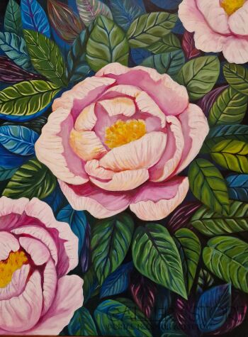 Danuta Kolis-Floral-Akryl