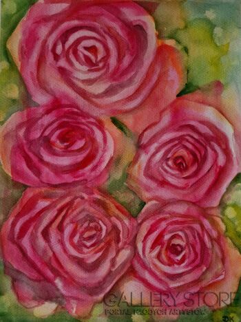 Danuta Kolis-Karmazynowy ogród-Malarstwo