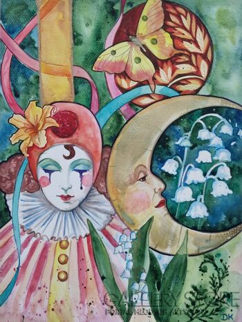 Danuta Kolis-Melancholia Pierrota-Malarstwo