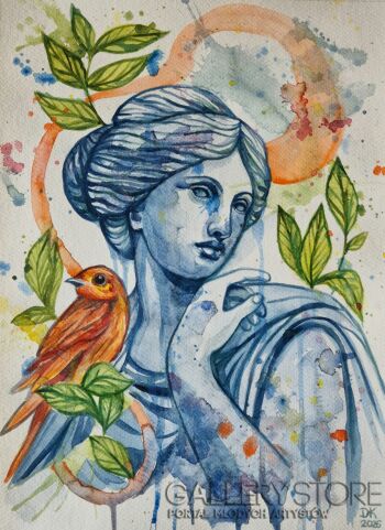 Danuta Kolis-Muza i powiernik-Malarstwo