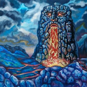 Danuta Kolis-Przebudzenie Tytana-Malarstwo