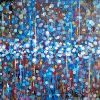 Danuta Kolis-The street lights-Akryl