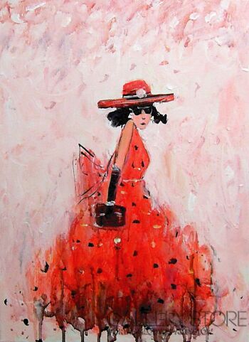 Dariusz Grajek-Czerwony kapelusz...-Akryl