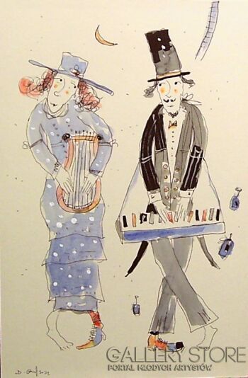 Harfistka i pianista...