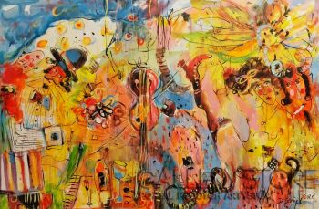 Dariusz Grajek-Igraszki z faunami...-Malarstwo