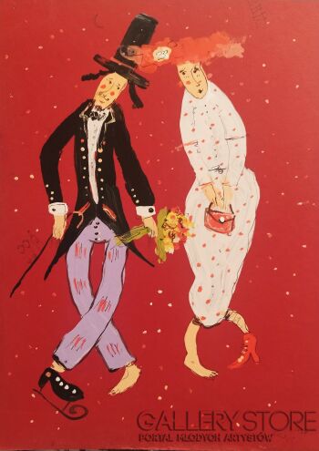 Dariusz Grajek-Kwiaty dla ukochanej...-Malarstwo