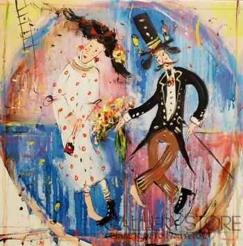 Dariusz Grajek-Kwiaty dla ukochanej....-Malarstwo