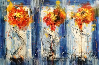 Dariusz Grajek-Maki w wazonach...-Malarstwo