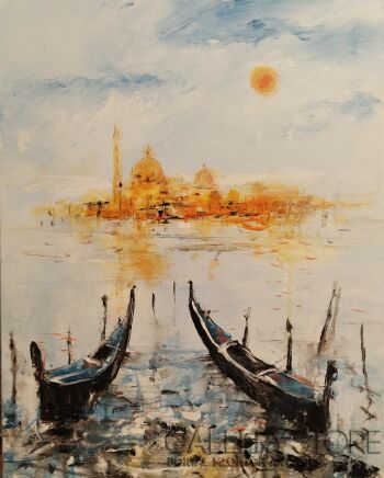 Dariusz Grajek-Słońce nad Wenecją.....-Malarstwo