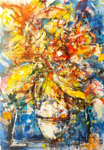 Dariusz Grajek-Słoneczniki-Malarstwo