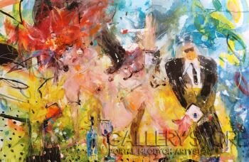 Dariusz Grajek-Zabawa na trawce....-Malarstwo