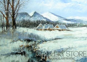 Dariusz Grajek-Zimowe tatry...-Akryl