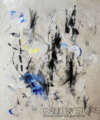 Dominika Gołąb-Echoes of Cobalt -Malarstwo