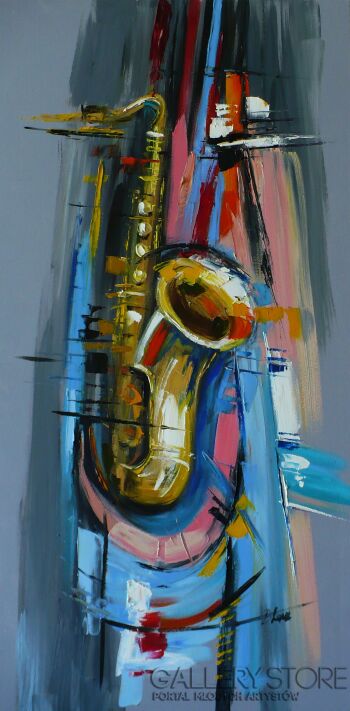 Abstrakcja z saksofonem