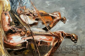 Dorota Łaz-Koncert skrzypcowy-Malarstwo