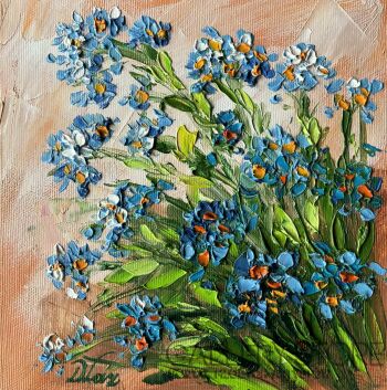 Dorota Łaz-Niezapominajki 1-Malarstwo