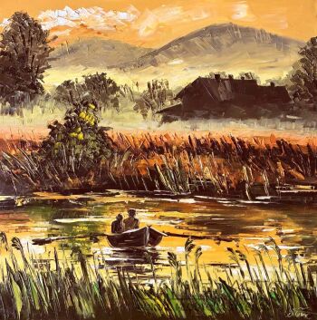 Dorota Łaz-Romantyczny wieczór-Malarstwo