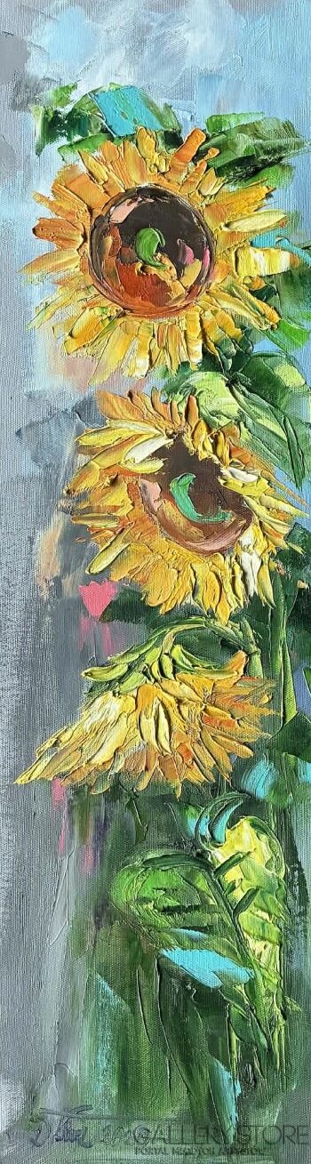 Dorota Łaz-Słoneczniki 2-Malarstwo