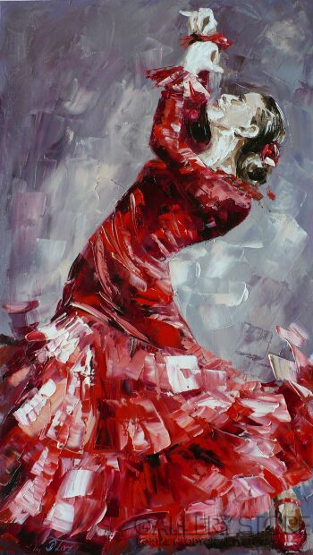 Dorota Łaz-Tańczyć flamenco...-Malarstwo