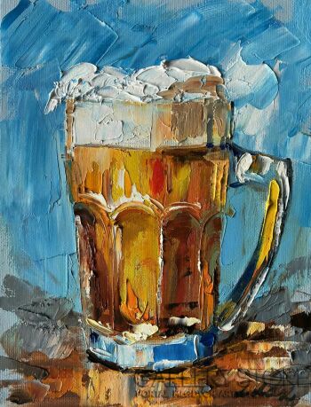 Dorota Łaz-Zaproszenie na piwo-Malarstwo