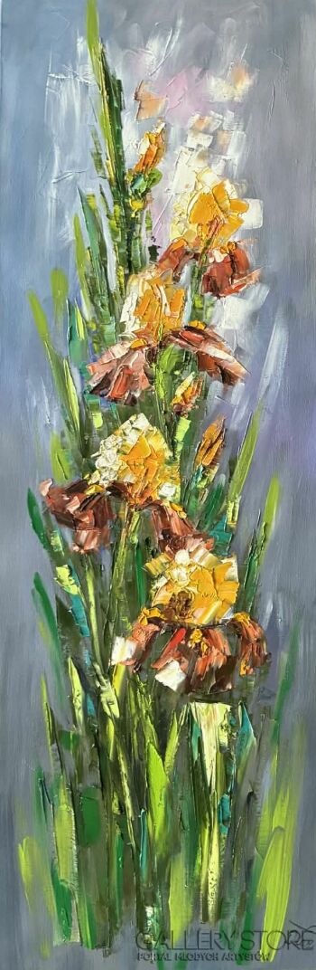 Dorota Łaz-Żółte irysy 2-Malarstwo