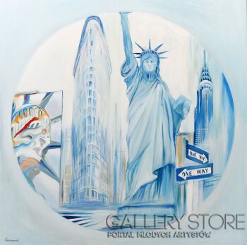 Edward Karczmarski-Nowy Jork New York XLI-Olej