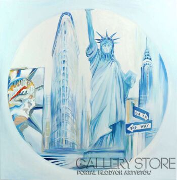 Edward Karczmarski-Nowy Jork New York XLI-Olej
