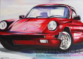 Edward Karczmarski- Porsche 911 II-Malarstwo