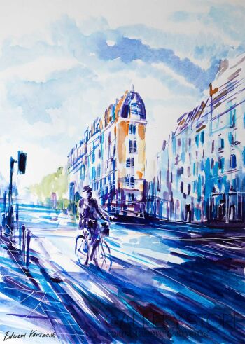 Edward Karczmarski-Spacer po Paryżu 02-Malarstwo