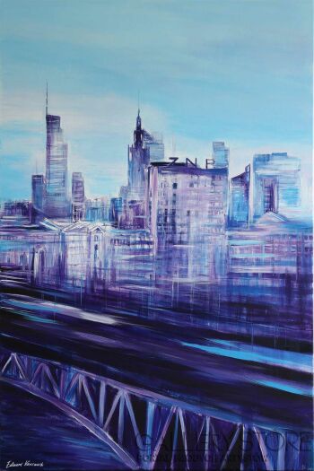 Edward Karczmarski-Warszawa - pejzaż miasta XIX-Malarstwo