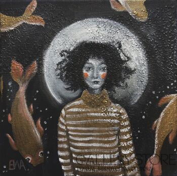 Ewa Grzegorczyk-Pływające klejnoty Koi-Malarstwo