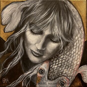 Ewa Grzegorczyk-Szczęśliwy Karp Koi-Malarstwo