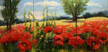 Ewa Krzymińska-Łąka maków-Malarstwo