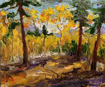 Ewa Krzymińska-Złota polana-Malarstwo