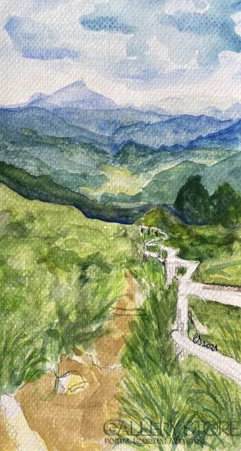 Ewa Suchy-Na bieszczadzkim szlaku-Malarstwo